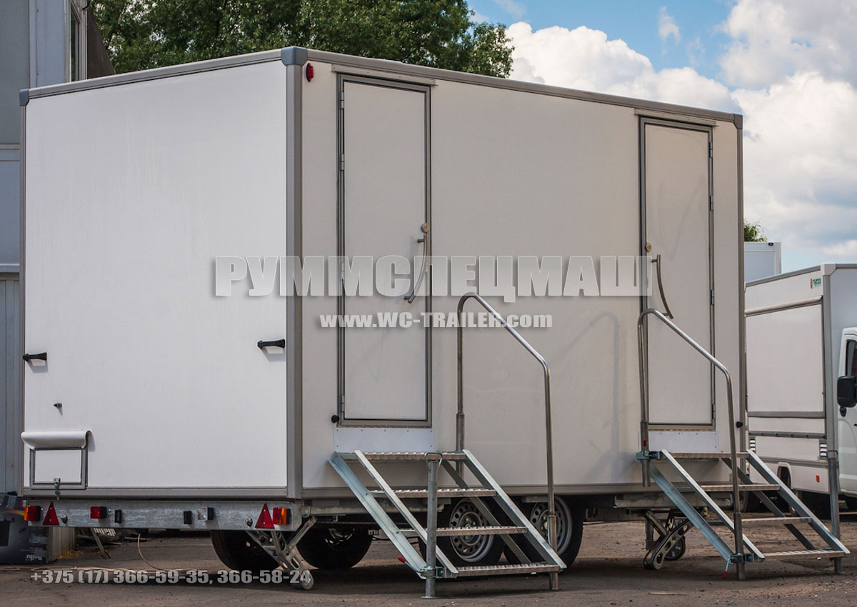 Прицеп туалет на 2 кабинки Люкс