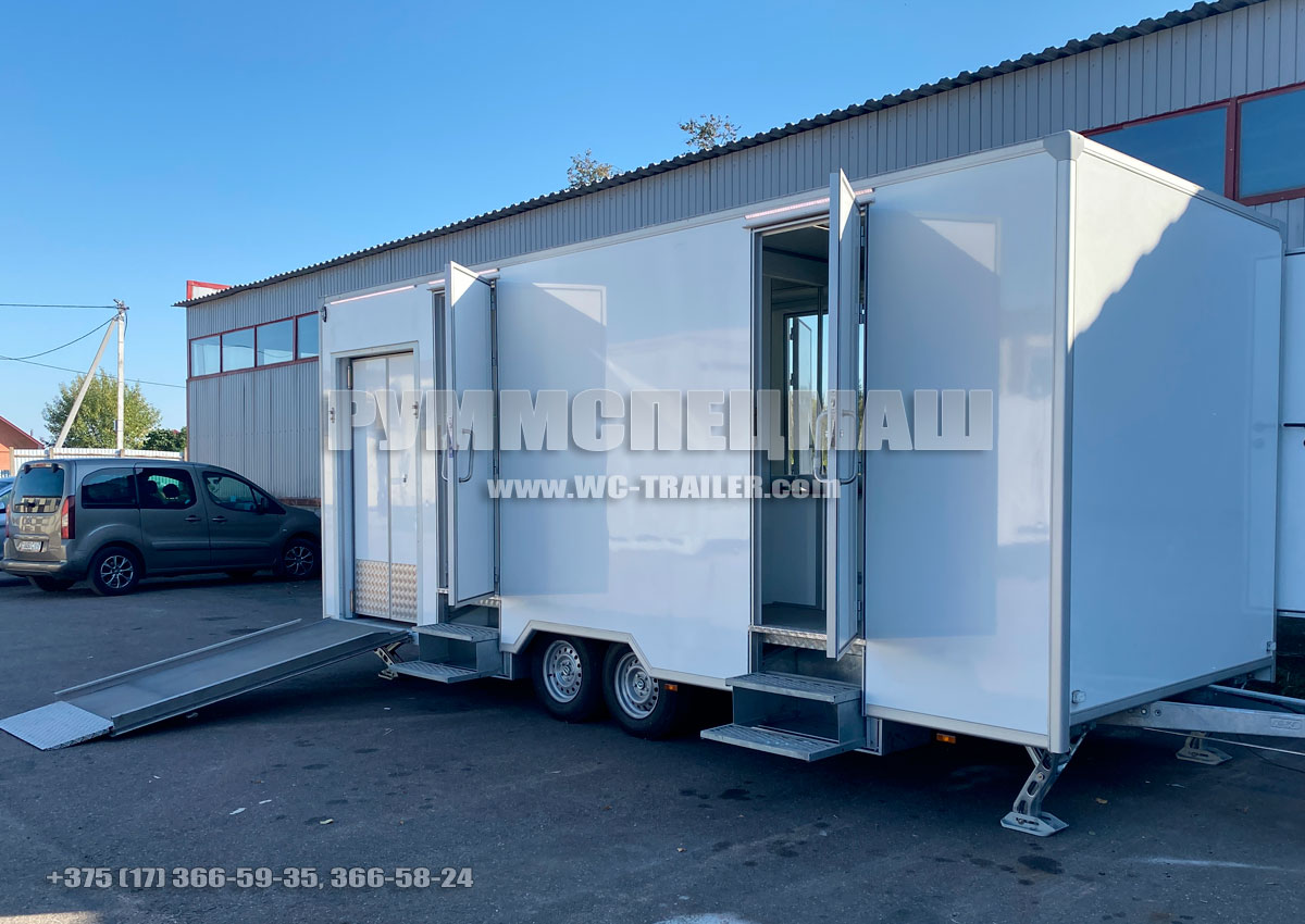 5 кабинок с отсеком для маломобильных групп населения