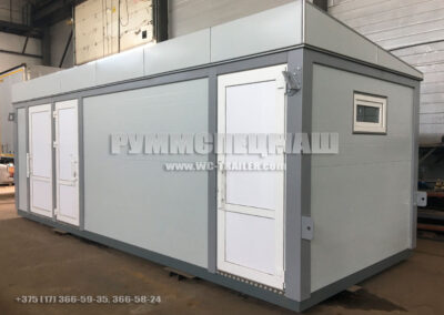 Модульное здание туалет на 7 кабинок