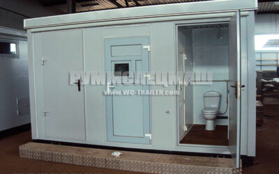 Модульное здание туалет на 2 кабинки