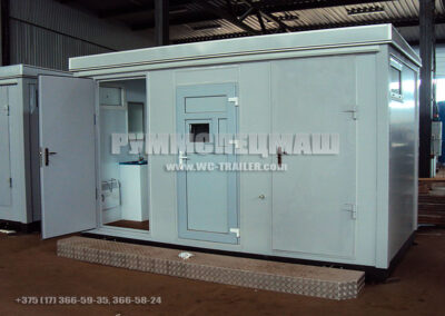 Модульное здание туалет на 2 кабинки