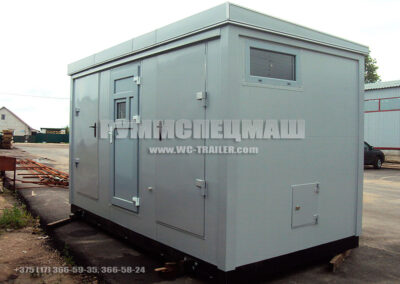 Модульное здание туалет на 2 кабинки